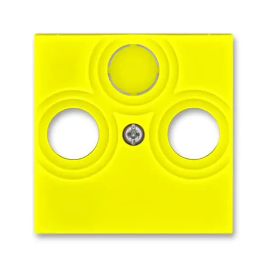5011H-A00300 64  Kryt zásuvky anténní, s vylamovacím otvorem, žlutá